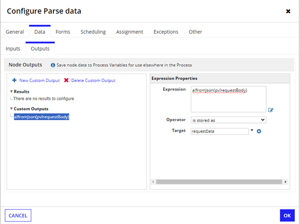 Request data parsing